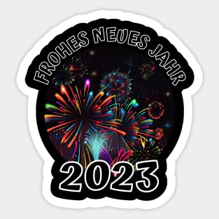 Happy New Year 2023 (de) 2 Sticker